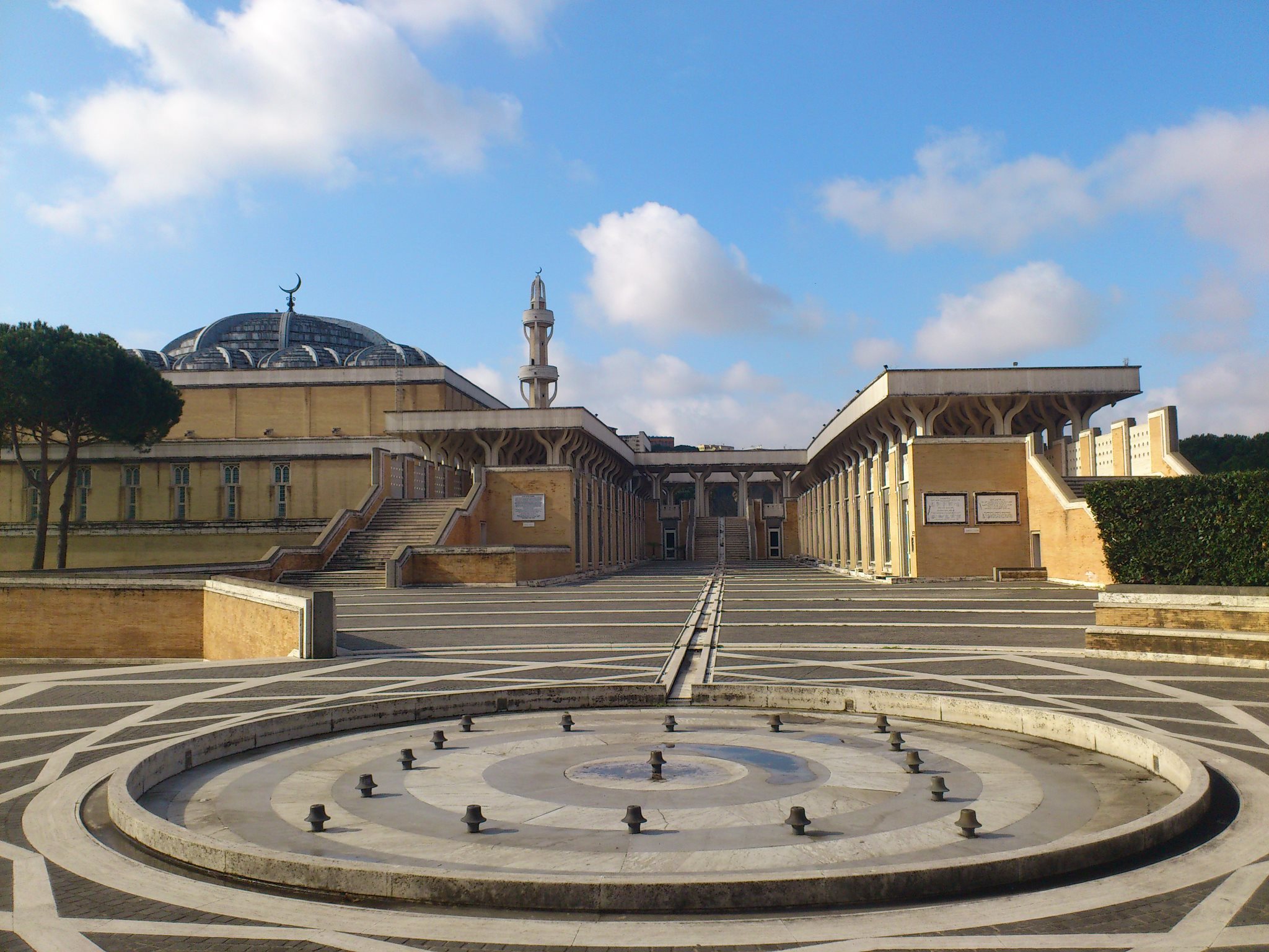 Esterni e Minareto della Grande Moschea di Roma